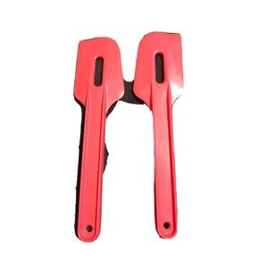 Tupperware 8" Paddle Spatula & Scraper Set Gadget Set of 2‎ Vintage RedSpatulas